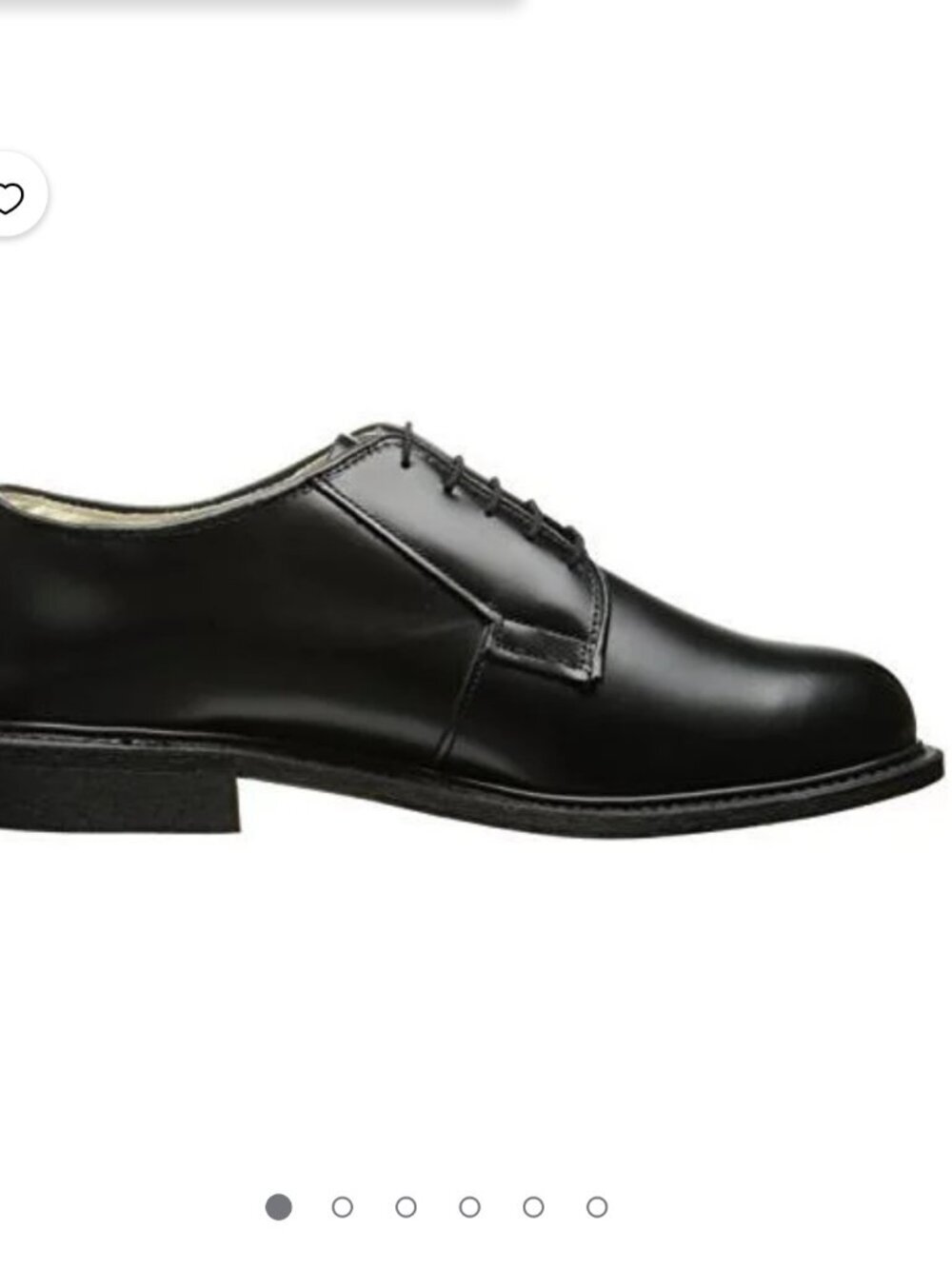 Bates NWOT SZ9.5 Black Leather Sentry High Shine Oxfords Career Military Police